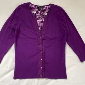White House Black Market Purple Sweater – Size M - FREE SHIPPING!